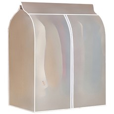 solve living 家用防塵衣架 堅固衣物防塵套 半透明 50x80x90cm, 1入, 1個