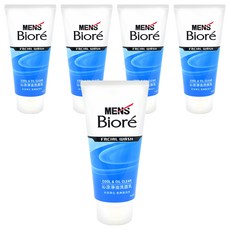 MEN's Biore 男性專用沁涼淨油洗面乳, 沁涼淨化 乾爽無油光, 100g, 5件
