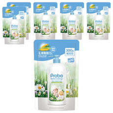 Probo 博寶兒 奶瓶蔬果洗潔精 補充包, 500g, 6包