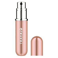 TRAVALO 經典新款按壓式填充便攜香水空瓶 5ml, 玫瑰金, 1個