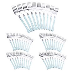 居家派對 擺盤叉 10入, 5個, 薄荷綠