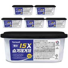 탐사 제습효과가 1.5배 빠른 1.5X 습기제거제, 320g, 6개