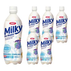 OKF 乳酸氣泡飲, 原味, 500ml, 6瓶