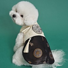 DOG-i 狗狗男童金花緞韓服, 黑色