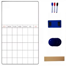 Norte 冰箱磁鐵日曆白板套組, 混合色, 1個