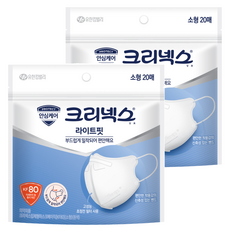 Kleenex 舒潔 立體口罩 KF80 S號, 20片, 2包, 白色