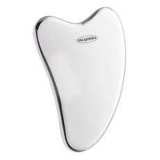 니가조화 스테인리스 괄사 얼굴 마사지 도구, 1개, 실버