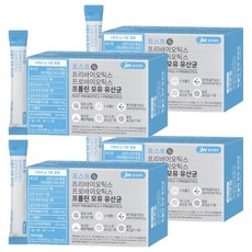 JW중외제약 포스트 프리바이오틱스 프로바이오틱스 프롤린 모유 유산균 영양제, 90g, 4개