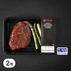 다맛나고 국내산 소고기 시즈닝 서로인 스테이크 (냉장), 2개, 220g