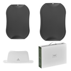 doble 不易留刀痕砧板 中 炭灰色 + 大 炭灰色 + 砧板架組合, 砧板(中) + 砧板(大) + 砧板架, 1套