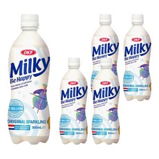 OKF 乳酸氣泡飲, 原味, 500ml, 5瓶