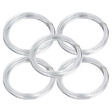 OON 鋁製工藝用鐵絲 1.5mm x 7.5m, 5個, 銀色