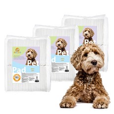 펫코 강아지 배변패드, 3개, 100개입