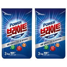 Brtie Power蘇打泡泡洗衣粉補充包, 2個, 3kg