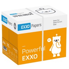 엑소 큐트베어 복사용지 75g, A4, 2500개