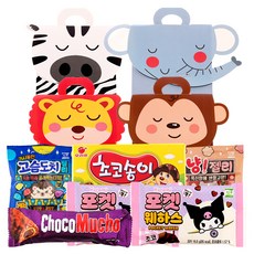 動物造型包裝零食組, 5款, 1組