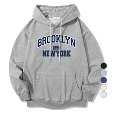 ILLUSO 中性款1898 New York柔軟厚棉連帽長袖上衣