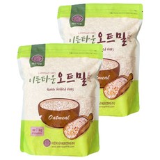 即食燕麥片, 1公斤, 2個