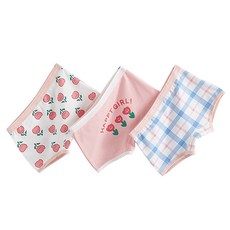 Jcell女童款快樂日子花朵四角內褲 3件組 P738