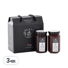 무설탕 수제잼 세트 4호 아로니아베리 250g + 애플 앤 아로니아베리 250g, 500g, 3개