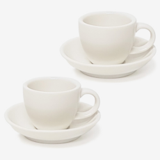 HoReCa 義式濃縮咖啡杯+碟子 75ml 1號款, 單色, 2套