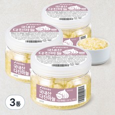 국내산 다진마늘, 400g, 3통