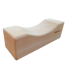 HINOKI ART 頂級扁柏實木方形木枕 大, 混合色, 1個