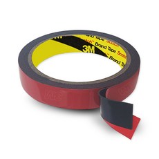 쓰리엠 아크릴 폼 하이패스 부착 고내열 양면테이프 블랙 20mm x 11m, 1개