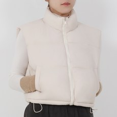 Elsso 女款迷你短版鋪棉背心