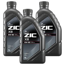 지크 X8 가솔린 엔진오일, 3개, 0w30, 1L
