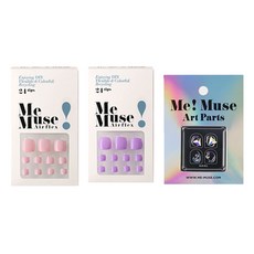 Me Muse 足部造型美甲貼組 3入, 2 個稻田小貼士 + 藝術零件, 1套
