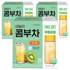 TEA GARDEN 每日康普茶隨身包 奇異果口味, 5g, 3個, 20入
