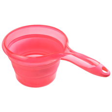 iSETO 伊勢藤 折疊伸縮式浴室水瓢 日本製 1.2L, 1個, 粉紅色