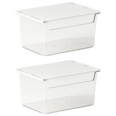 SOLAF 免鑽孔黏貼式滑動多用途隱藏迷你抽屜 小型, 2個, 透明