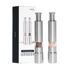 키볼리 304 스텐 원터치 소금 후추 그라인더, 2개