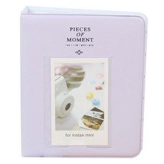 머니풀 마카롱 미니 포카 폴라로이드 앨범, 라벤더, 16매