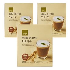 올가홀푸드 유기 발아현미 미숫가루, 500g, 3개