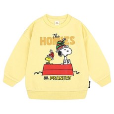 milkmile 兒童款 Peanuts 史努比與糊塗塌客 刷毛大學T