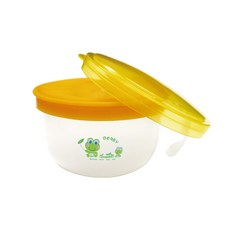 DOOBY 大眼蛙 多功能軟蓋零食杯 + 保鮮蓋 Set 貼心設計, 藍色, 1組