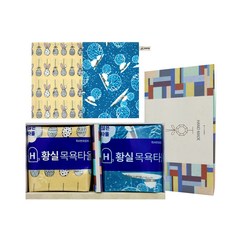 Hwangsil Towel 人造絲沐浴巾 大君套組 E型, 夢想雞蛋+下雪的夜晚, 2入, 1套