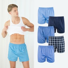 베이스알파에센셜 남성 소프트 순면 40수 트렁크 팬티 5p