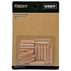 TRENY 木材楔頭20PCS 木工組裝必備 穩固耐用 適用於家具組裝、門窗固定, 1入