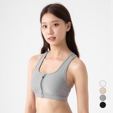 캐럿 여성용 기능성 집업 스포츠 브라