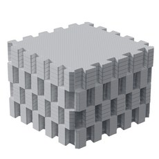 펫샵 반려동물 퍼즐매트, 그레이, 20개