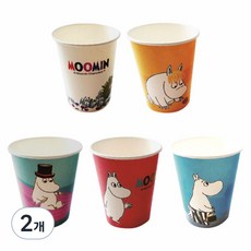 MOOMIN 嚕嚕米 5種顏色紙杯 270ml, 50入, 2個