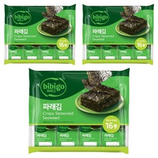 비비고 파래김 도시락김 12p, 4g, 48개
