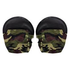 Junying Fang 立體機車手把套 尼龍防水布, 綠迷彩, 1雙