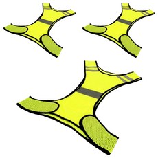 騎行及跑步用反光夜光安全背心, 3個