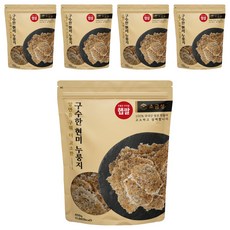 소금성 양면구워 구수한 현미 누룽지, 5개, 450g