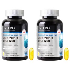 INTERO Omega-3平衡1200膠囊, 180顆, 2罐